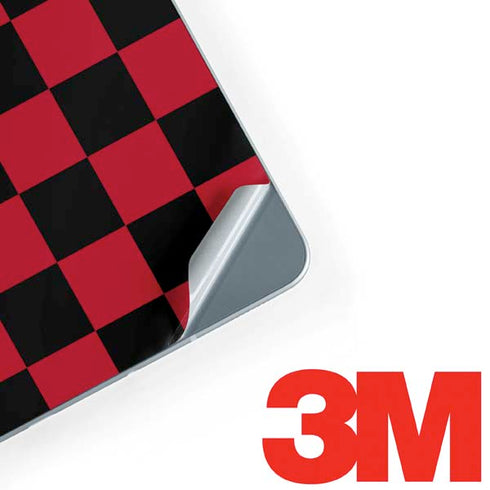 Red and Black Checkerboard Galaxy Book 12in Skin