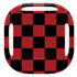 Red and Black Checkerboard Galaxy Buds Pro Skin