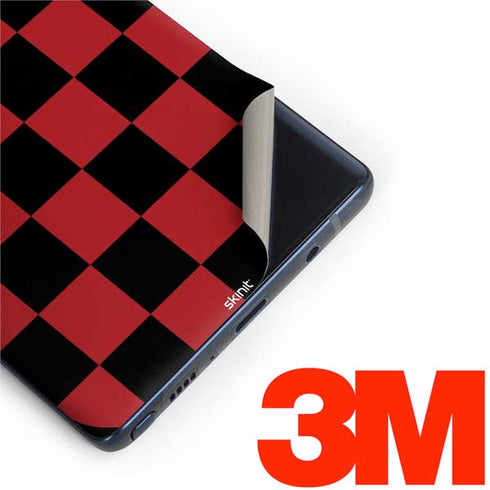 Red and Black Checkerboard Galaxy Note 9 Skin