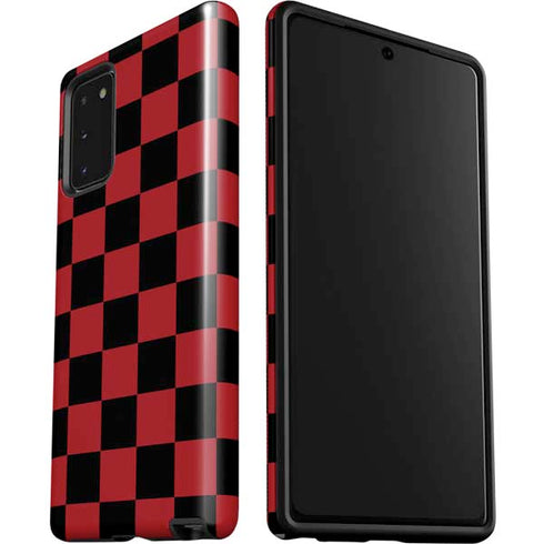 Red and Black Checkerboard Galaxy Note20 5G Pro Case