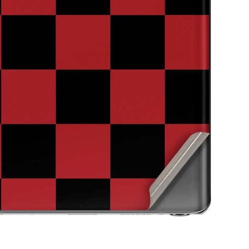Red and Black Checkerboard Galaxy Note20 5G Skin
