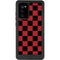 Red and Black Checkerboard Galaxy Note20 5G Waterproof Case
