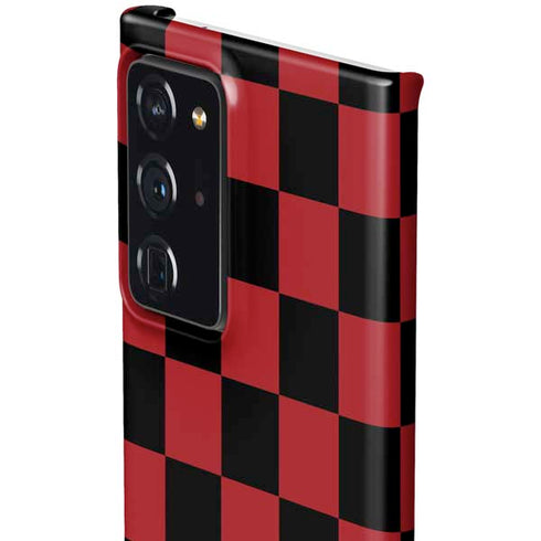 Red and Black Checkerboard Galaxy Note20 Ultra 5G Lite Case