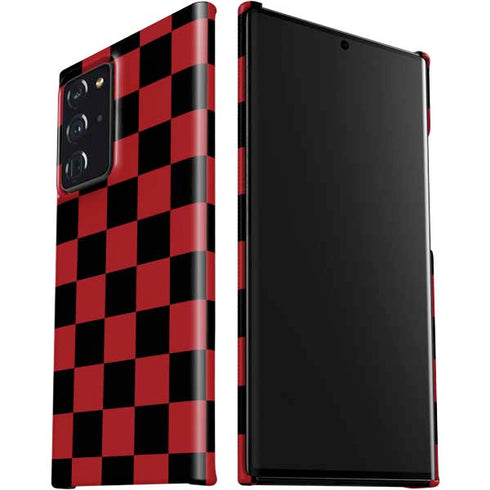 Red and Black Checkerboard Galaxy Note20 Ultra 5G Lite Case