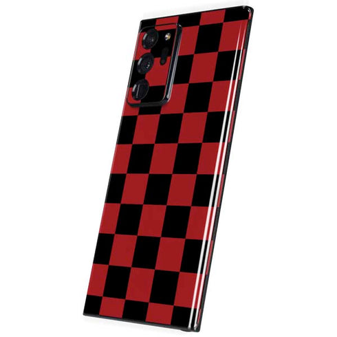 Red and Black Checkerboard Galaxy Note20 Ultra 5G Skin