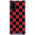 Red and Black Checkerboard Galaxy S20 FE Clear Case