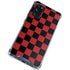 Red and Black Checkerboard Galaxy S20 FE Clear Case