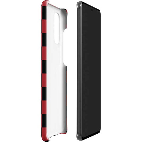 Red and Black Checkerboard Galaxy S20 Lite Case