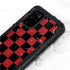 Red and Black Checkerboard Galaxy S20 Plus Waterproof Case