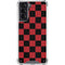 Red and Black Checkerboard Galaxy S21 5G Clear Case