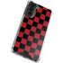 Red and Black Checkerboard Galaxy S21 FE Clear Case