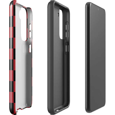 Red and Black Checkerboard Galaxy S21 Plus 5G Pro Case