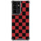 Red and Black Checkerboard Galaxy S21 Ultra 5G Clear Case