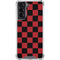 Red and Black Checkerboard Galaxy S22 Clear Case