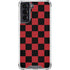 Red and Black Checkerboard Galaxy S22 Clear Case