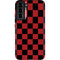 Red and Black Checkerboard Galaxy S22 Plus Pro Case