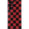 Red and Black Checkerboard Galaxy S22 Ultra Skin