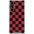 Red and Black Checkerboard Galaxy S23 FE Clear Case