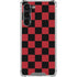 Red and Black Checkerboard Galaxy S23 Plus Clear Case