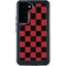 Red and Black Checkerboard Galaxy S23 Plus Waterproof Case