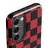 Red and Black Checkerboard Galaxy S23 Pro Case