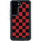 Red and Black Checkerboard Galaxy S23 Waterproof Case