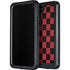 Red and Black Checkerboard Galaxy S23 Waterproof Case