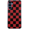 Red and Black Checkerboard Galaxy S24 Clear Case