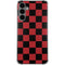 Red and Black Checkerboard Galaxy S24 Plus Clear Case