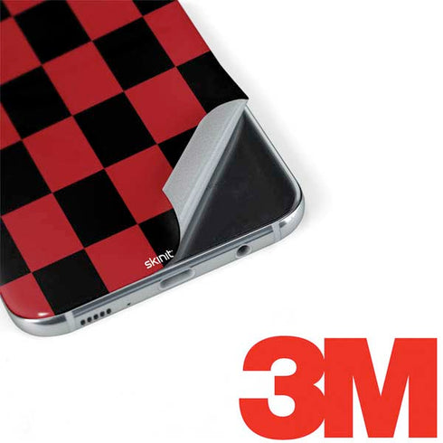 Red and Black Checkerboard Galaxy S8 Skin