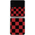 Red and Black Checkerboard Galaxy Z Flip4 5G Skin