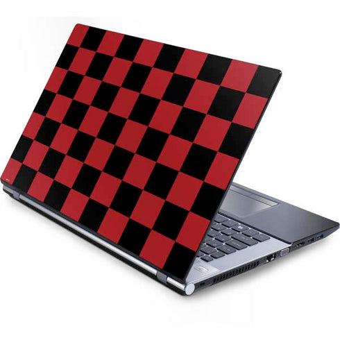 Red and Black Checkerboard Generic Laptop Skin