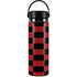 Red and Black Checkerboard Hydro Flask 20oz Wide Mouth Skin