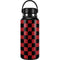 Red and Black Checkerboard Hydro Flask 32oz Wide Mouth Skin