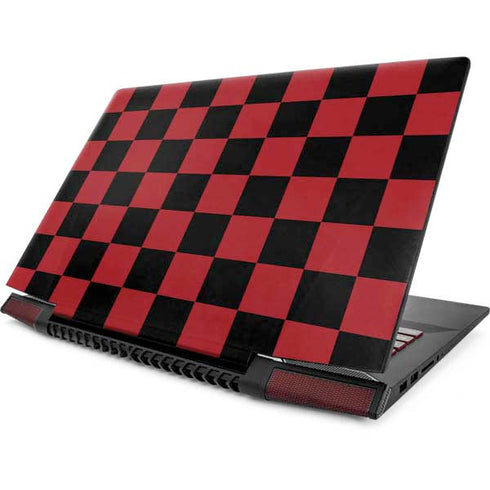 Red and Black Checkerboard Lenovo IdeaPad Skin