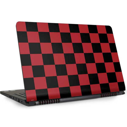 Red and Black Checkerboard Dell Inspiron Skin