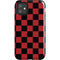 Red and Black Checkerboard iPhone 11 Impact Case