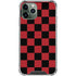 Red and Black Checkerboard iPhone 11 Pro Max Clear Case