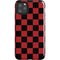 Red and Black Checkerboard iPhone 11 Pro Max Impact Case