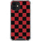 Red and Black Checkerboard iPhone 12 Clear Case