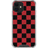 Red and Black Checkerboard iPhone 12 Clear Case