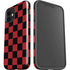 Red and Black Checkerboard iPhone 12 Impact Case