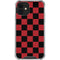 Red and Black Checkerboard iPhone 12 Mini Clear Case