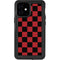 Red and Black Checkerboard iPhone 12 Mini Waterproof Case