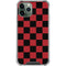 Red and Black Checkerboard iPhone 12 Pro Clear Case