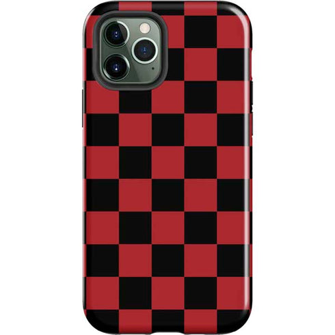 Red and Black Checkerboard iPhone 12 Pro Impact Case
