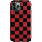 Red and Black Checkerboard iPhone 12 Pro Impact Case