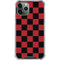 Red and Black Checkerboard iPhone 12 Pro Max Clear Case