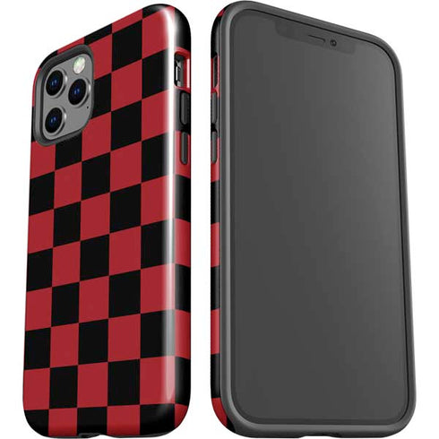 Red and Black Checkerboard iPhone 12 Pro Max Impact Case