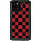 Red and Black Checkerboard iPhone 12 Pro Waterproof Case